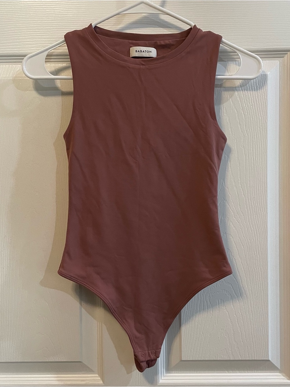 Babaton Aritzia Sleeveless Bodysuit Mauve XS